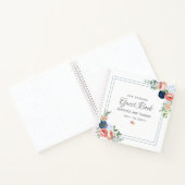 Rose Blau und Blau Notizblock (Innenseite)