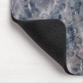 Rose Blau und Rot Rosa Abstrakte Aquarellfarbe Mousepad (Ecke)