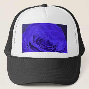Rose Blauer Velvet Truckerkappe