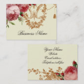 Rose Blenheim, Elfenbeinküste, Visitenkarte (Vorne/Hinten)