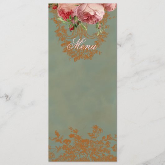 Rose Blenheim Menükarte (Vorderseite)