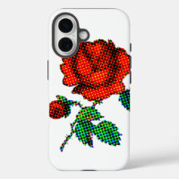 Rose Bloom Halftone Fine Art