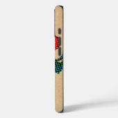 Rose Bloom Halftone on Brown Paper Fine Art Case-Mate iPhone Hülle (Rückseite / Links)