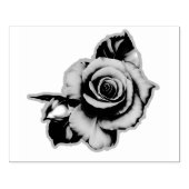 Rose Bloom Wood Handle Gummistempel (Prägung)