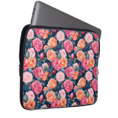 Rose Blooming Blume Muster-80037 Laptopschutzhülle (Vorne Rechts)