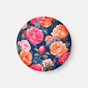 Rose Blooming Blume Muster-80037 Magnet