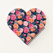 Rose Blooming Blume Muster-80037 Notizblock (Rückseite)