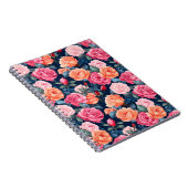 Rose Blooming Blume Muster-80037 Notizblock (Rechte Seite)