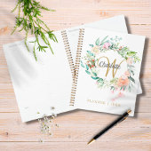 Rose Bloral Gold Script Monogram 2023 Planer