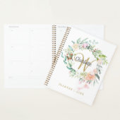 Rose Bloral Gold Script Monogram 2023 Planer (Anzeige)