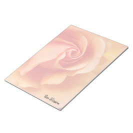 Rose Blossom / Aprikosenpfirsich / Nahes Foto Notizblock