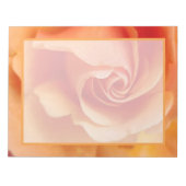 Rose Blossom / Aprikosenpfirsich / Nahes Foto Notizblock (Vorderseite)