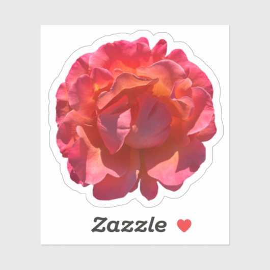 Rose Blossom Aufkleber (Blatt)