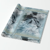 Rose Blue Dreamy Geschenkpapier (Ungerollt)