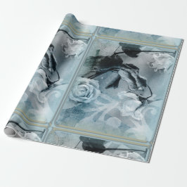 Rose Blue Dreamy Geschenkpapier
