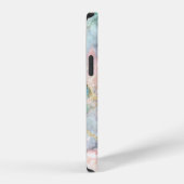 Rose Blue Gold Marble iPhone Hülle (Rechte Seite)
