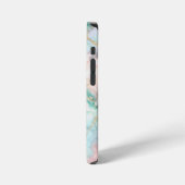 Rose Blue Gold Marble iPhone Hülle (Linke Seite)