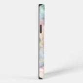 Rose Blue Gold Marble iPhone Hülle (Rechte Seite)