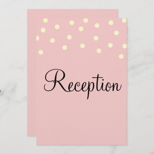 Rose Blue Monogram Empfang Einladung (Vorne/Hinten)