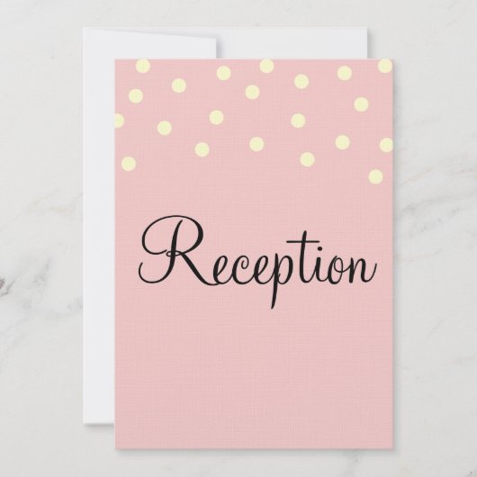 Rose Blue Monogram Empfang Einladung (Vorderseite)