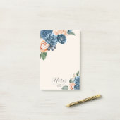 Rose Blue/Peach Wedding ID584 Post-it Klebezettel (Auf Schreibtisch)