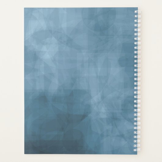 Rose Blue/Peach Wedding Plans ID584 Planer (Rückseite)