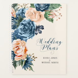 Rose Blue/Peach Wedding Plans ID584 Planer