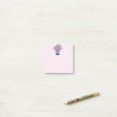 Rose Blue und White Ginger Jar Post-it Klebezettel (Auf Schreibtisch)