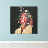 Rose Blühen jedes Mal Leinwanddruck (Insitu (Holzboden))