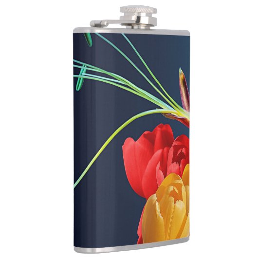 Rose Blume-17250 Flachmann (Rechts)