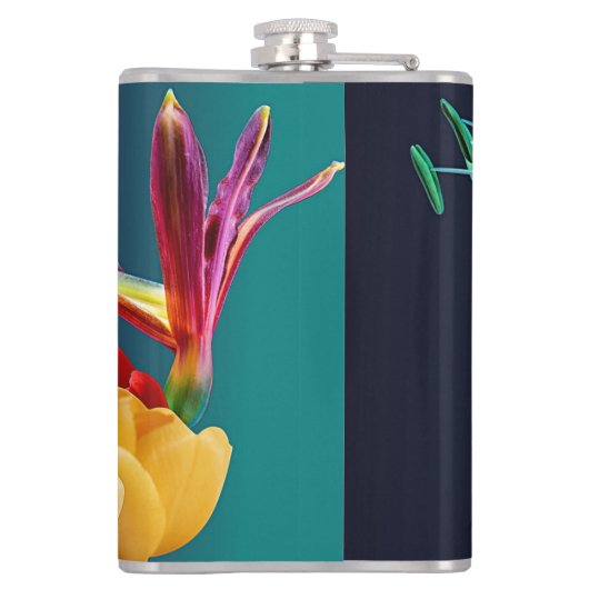 Rose Blume-17250 Flachmann (Rückseite)