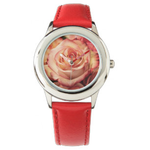 Rose-Blume Armbanduhr