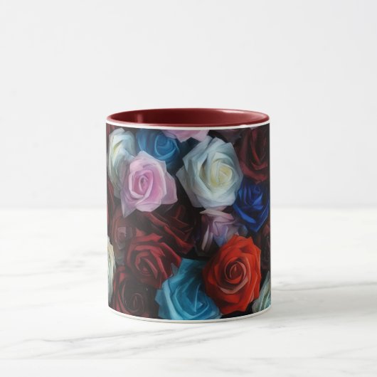Rose Blume Art Tasse Cup (Zentrum)