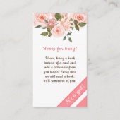 Rose Blume Babyduschbücher für Kinder Begleitkarte (Vorderseite)