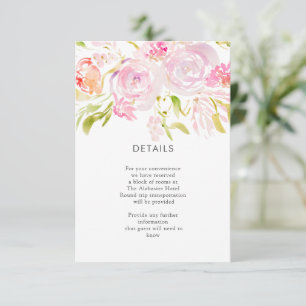 Rose Blume Begleitkarte