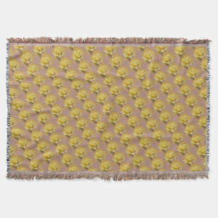 Rose Blume Blanket Gelb Rosenwirbel Blanket Gesche Decke