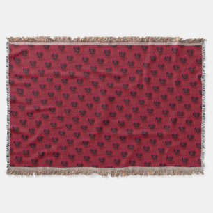 Rose Blume Blanket-Rote Rosen Decken Decken Gesche