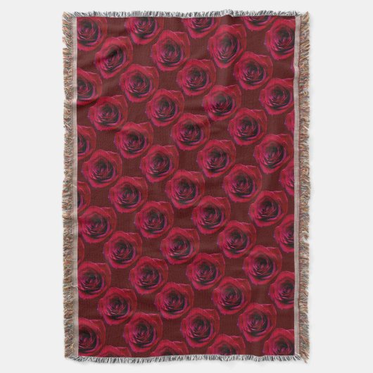 Rose Blume Blanket-Rote Rosen Decken Decken Gesche (Vorderseite Vertikal)
