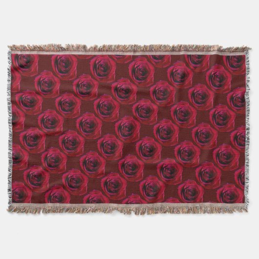 Rose Blume Blanket-Rote Rosen Decken Decken Gesche (Vorderseite)