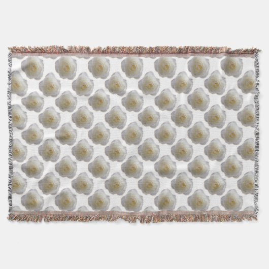 Rose Blume Blanket Weißrosen Kürbisgeweih Geschenk Decke (Vorderseite)