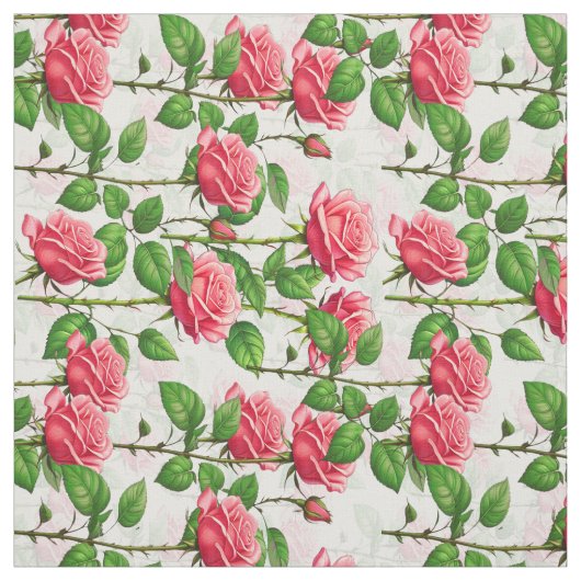 Rose Blume Blumenblättermuster Textil Stoff (Muster)