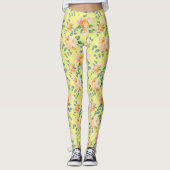 Rose Blume Blumenmuster-23220 Leggings (Vorderseite)