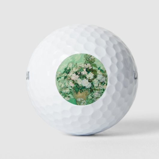 Rose - Blume Bouquet Golfball (Vorderseite)