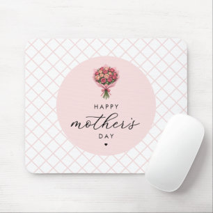 Rose Blume Bouquet Happy Mother Day Elegante Mousepad