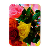 Rose Blume Bouquet Magnet (Vertikal)