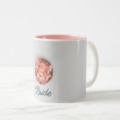 Rose Blume Braut Zweifarbige Tasse (VorderseiteRechts)