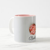 Rose Blume Braut Zweifarbige Tasse (Vorderseite Links)