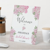 Rose Blume - Brautparty-Begrüßungszeichen Sockelschild (In SItu)