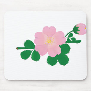 Rose Blume Brillenrosa Blume Blumenblüte Mousepad