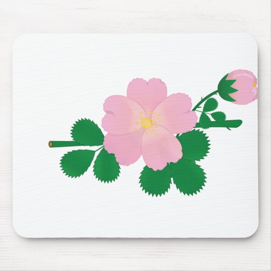 Rose Blume Brillenrosa Blume Blumenblüte Mousepad (Vorne)